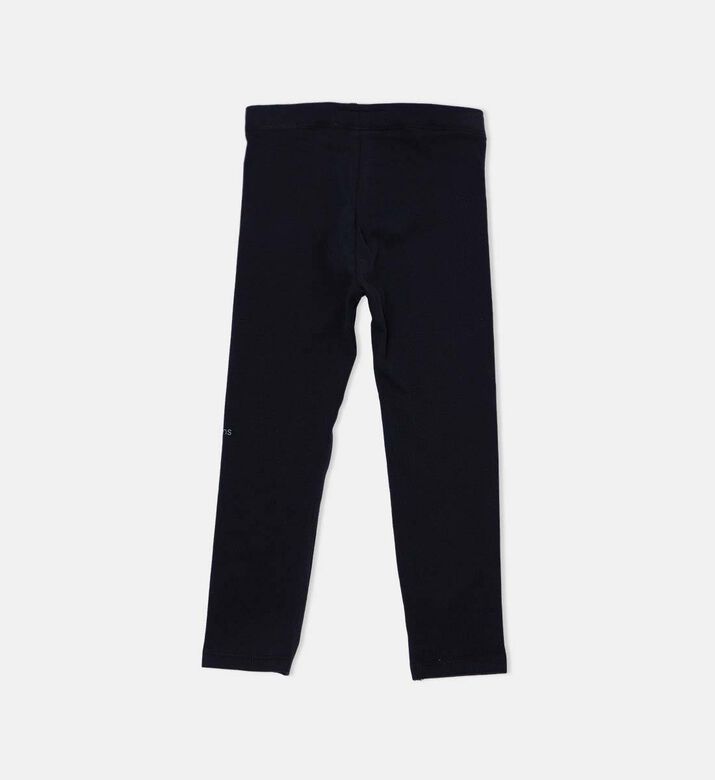 Elastic Waistband Side Logo-print Pants