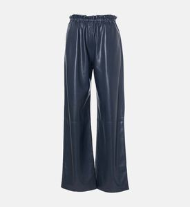 Elastic Waistband Wide-leg Pants