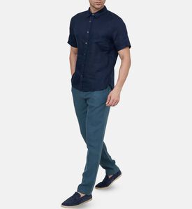 Vince Casual Drawstring Closure Pants, Teal, Xl, Model View