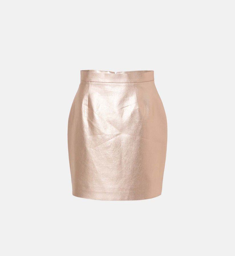 Bcbg burgundy leather skirt online