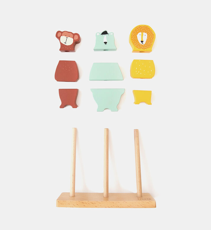 Stacker Wooden Animal Puzzle - 14 X 18 X 6 Cm