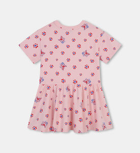 All-over Logo Print Dress