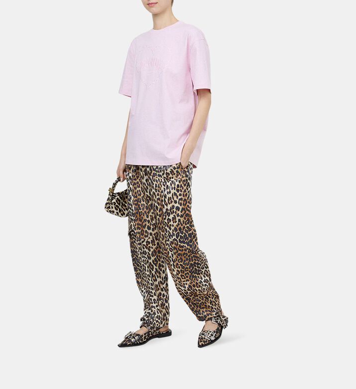 Embroidered-logo T-shirt