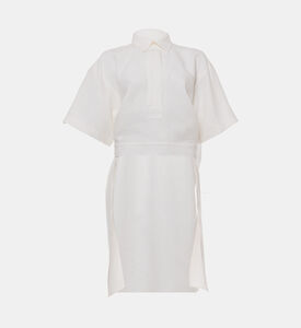 قميص بوبلين بظهر ممتد