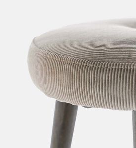 Home Deco and More Frisco Smoked Base Stool, Beige, Packshot View