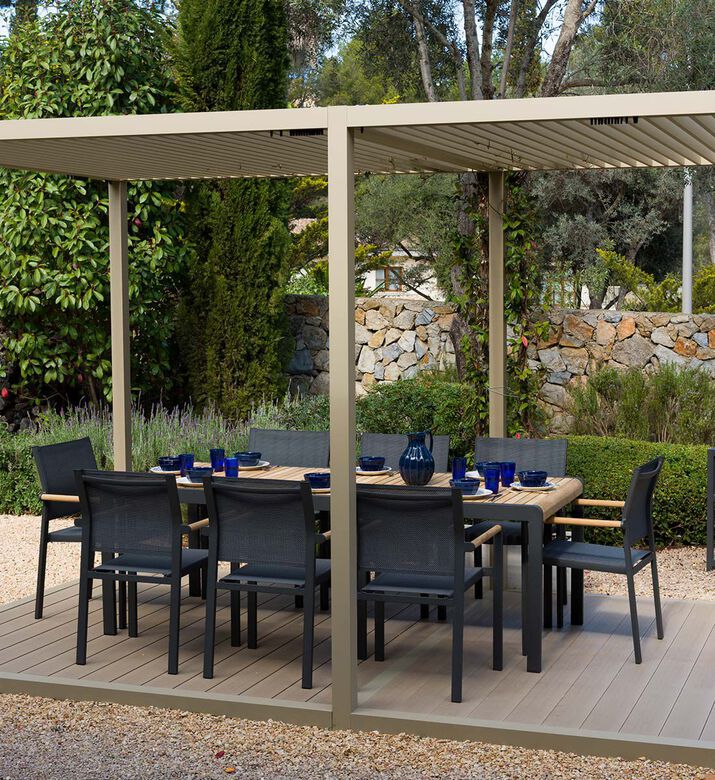 Lifestyle Garden Amber Dinning Table With 8-chairs, Packshot View