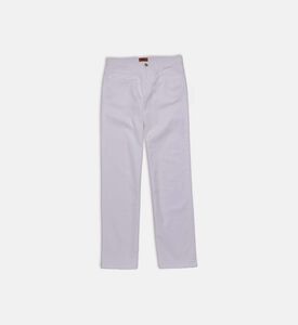 بنطال بشعار مطرز كلاسيكي