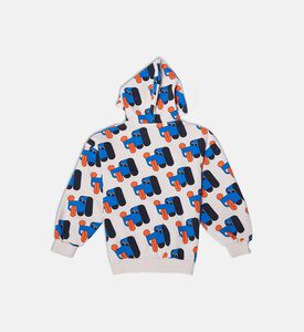 Bobo Choses All-over Colorful Dogs Pattern Hoodie, Packshot View