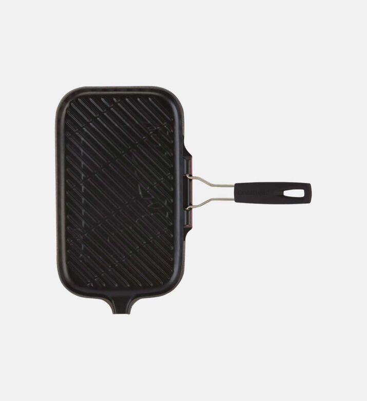 Le Creuset Cast Iron Meat Grill Pan, Red, 36x20-cm, Packshot View