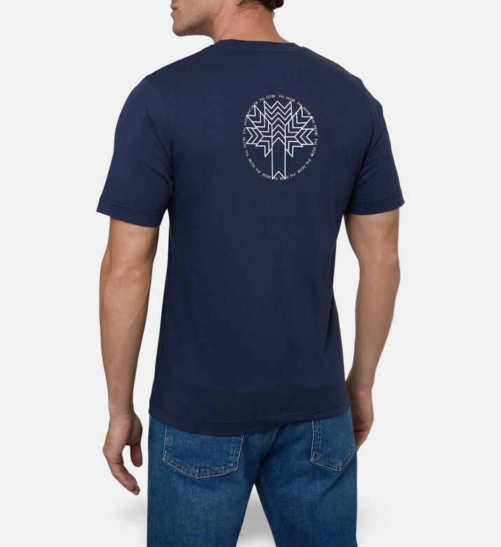 Pal Zileri Embroidered Detail T-shirt, Model View