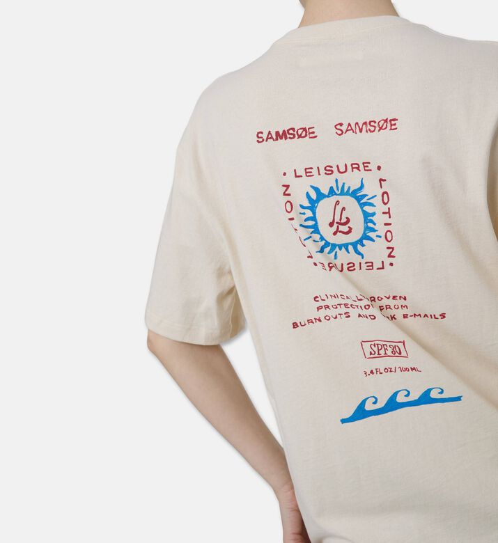 Samsoe Oversized Embroidered T-shirt, Model View