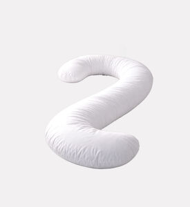 Home Deco and More Microfiber Pregnancy Pillow, White, 2900-gr, Packshot View