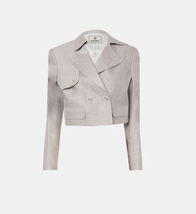 Sofia Cropped Trench Coat Jacket Sofia Cropped Trench Coat Jacket