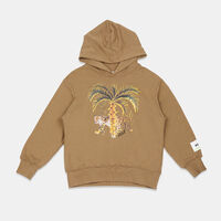Cotton Tiger-print Hooded Sweatshirt