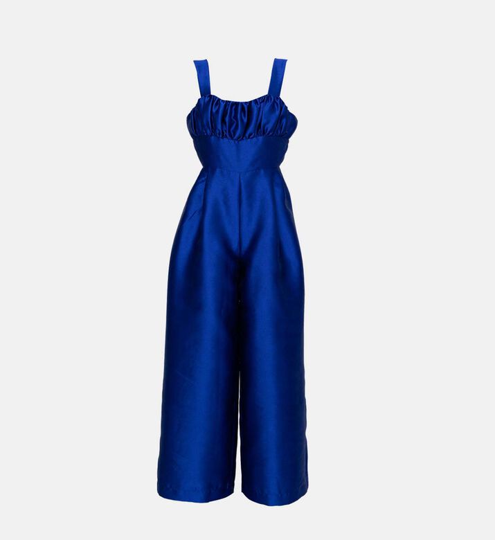 Satin Sleeveless Jumpsuit