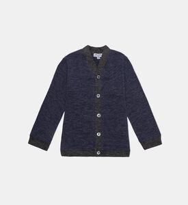 كارديغان كليو صوف محبوك بياقة في