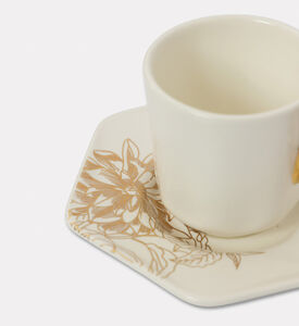 Essenza Porcelain Espresso Cup Saucer Set, Off-white, 9-cl, Packshot View
