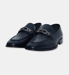 Roberto Cavalli Penny Slip-on Leather Loafers, Navy, Eu-44, Packshot View