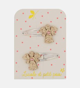 Glittered Angel Hair Clips