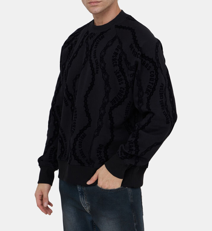 سويت شيرت بقصّة فضفاضة بتصميم سلسلة سويت شيرت بقصّة فضفاضة بتصميم سلسلة