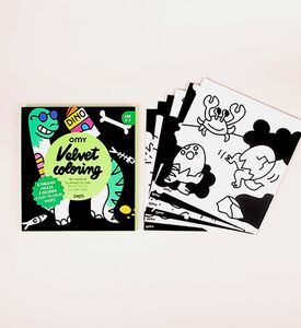 مجموعة تلوين مخملية بشكل ديناصورات