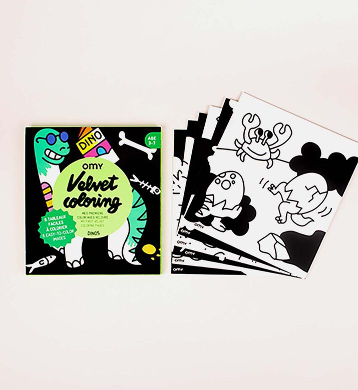 Dinos Velvet Coloring Pack