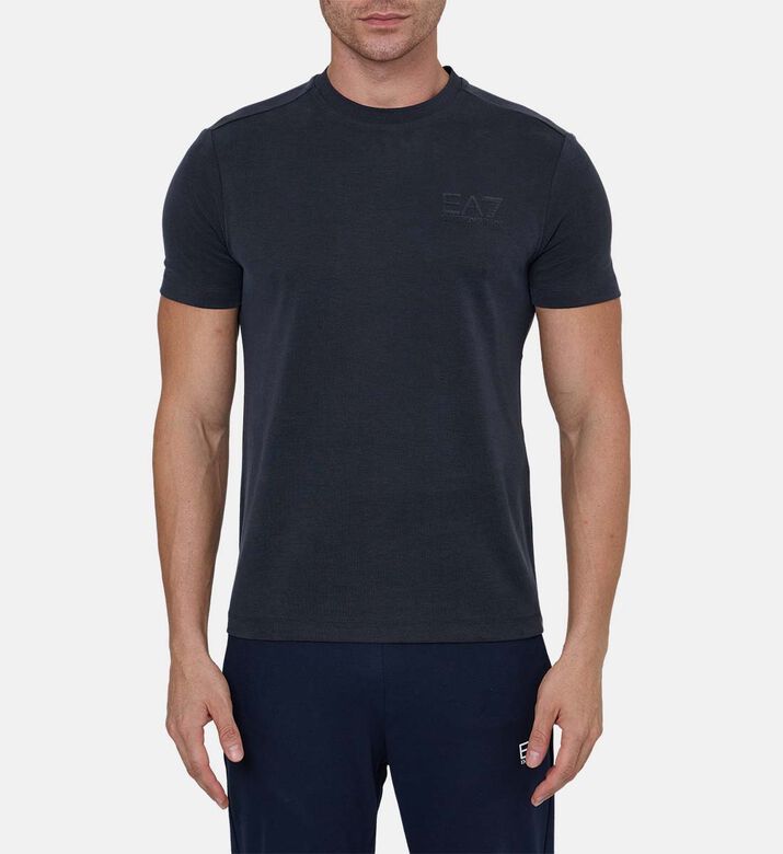 Embroidered Logo Crewneck T-shirt
