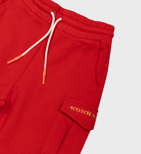 Drawstring Cotton Cargo Shorts