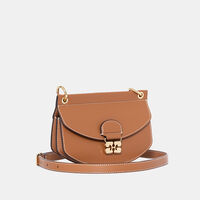 Leather Half-moon Bag