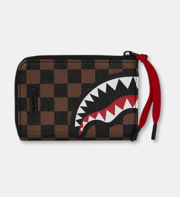 Sprayground Checkered Pattern Zip Fastening Wallet, Packshot View
