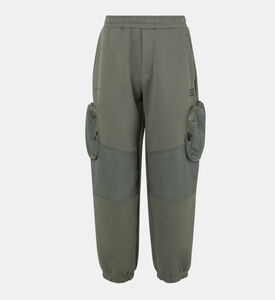 بنطال كارجو قطني رياضي بمزيج من القطن الرياضي