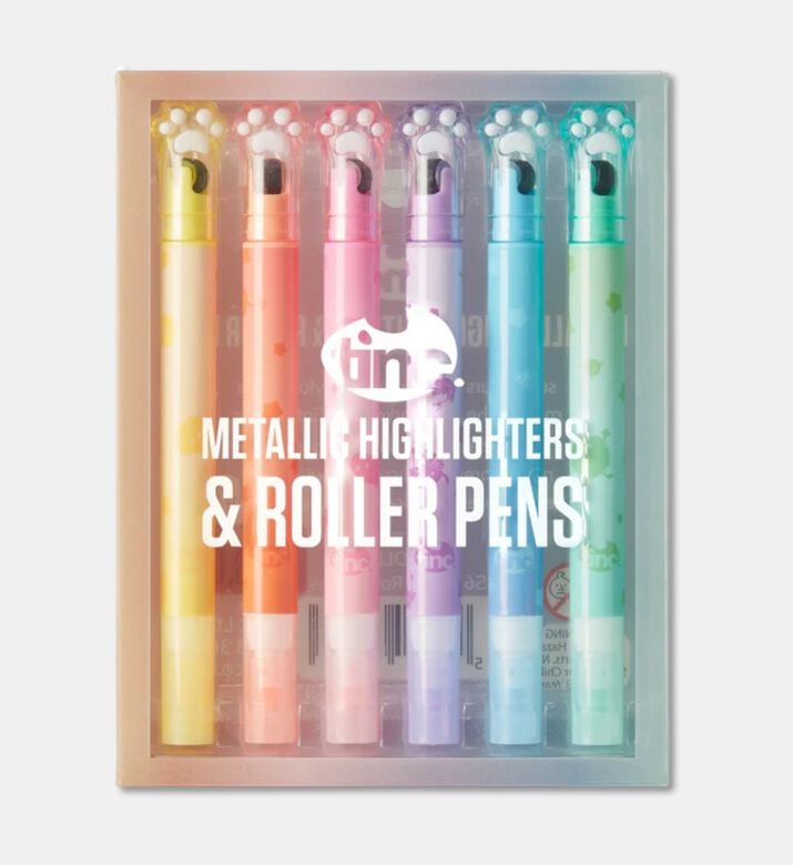 Tinc Glitter Roller Pens Set, Packshot View