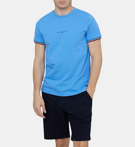 تيشيرت قطن بخطوط عريضة بلوغو