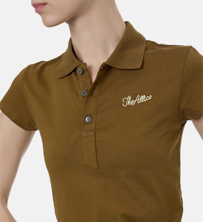 Button-placket Short-sleeve T-shirt