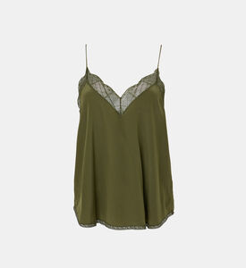 بلوزة بدون أكمام بياقة في