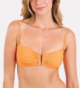 Rio De Sol Ruched Bandeau Bikini Top, Model View