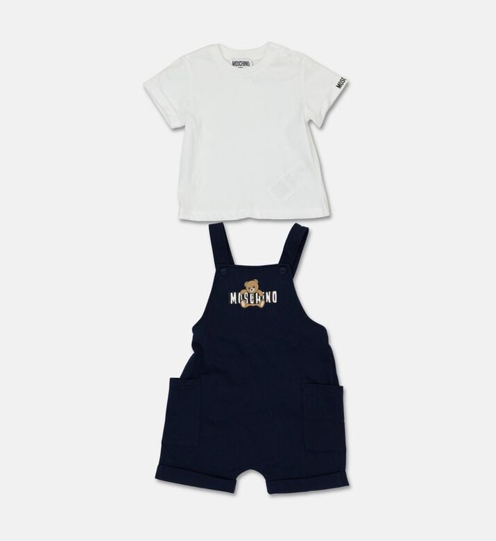 Moschino BKT Coordinated Two-piece Teddy-print Overall Set, Packshot View