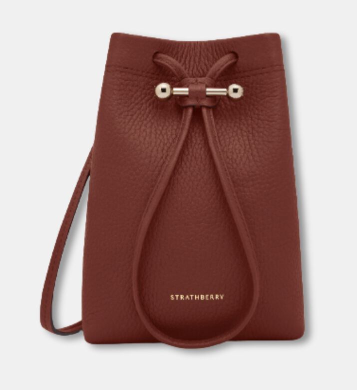 Strathberry Ossette Grain Leather Pouch, Packshot View