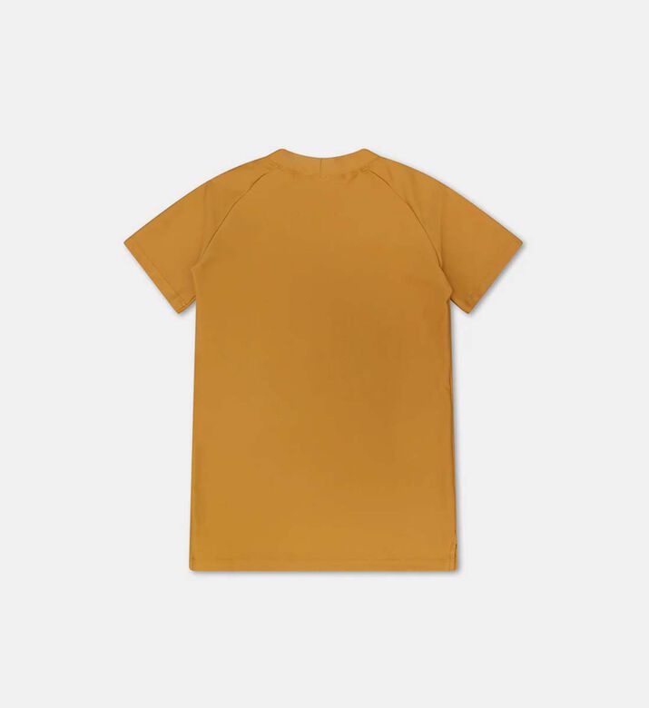 Yellow V-neck Rashguard T-shirts