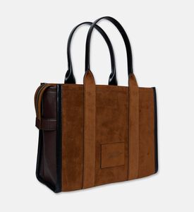 Marc Jacobs Suede Top Zip Closure Tote Bag, Light-brown, Packshot View