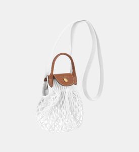 Longchamp Le Pliage Cotton Filet Clutch, Off-white, Packshot View