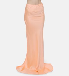 Forte-Forte Satin Sleeveless Flared Dress, Model View