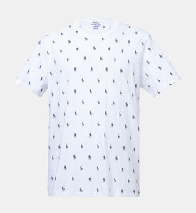 Cotton Sleepwear T-shirt With Pony Motif Cotton Sleepwear T-shirt With Pony Motif