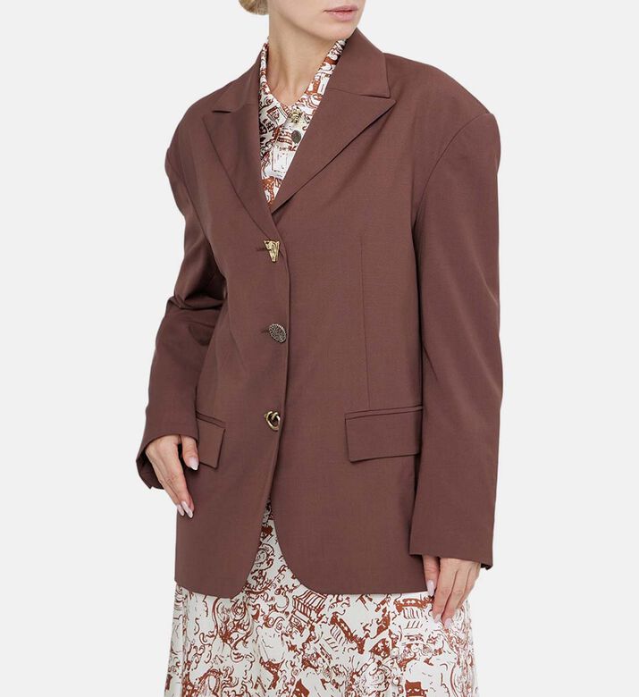 بليزر إنزو من مزيج الصوف