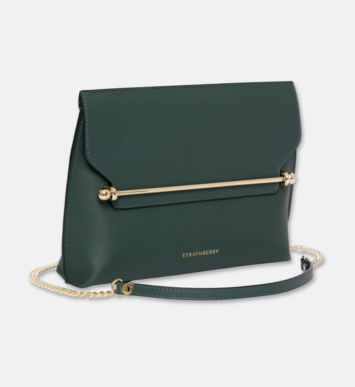 Strathberry Stylist Leather Crossbody Bag, Green, Packshot View