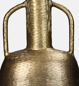 مزهرية ذهبية مصنوعة من الألومنيوم