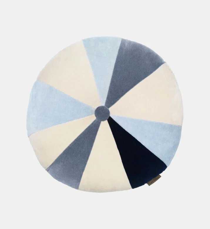 Cozy Rosie Velvet Patchwork Pillow, Cream, Packshot View