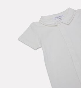 Tartine et Chocolat Lace Collar Infant Bodysuit, Packshot View