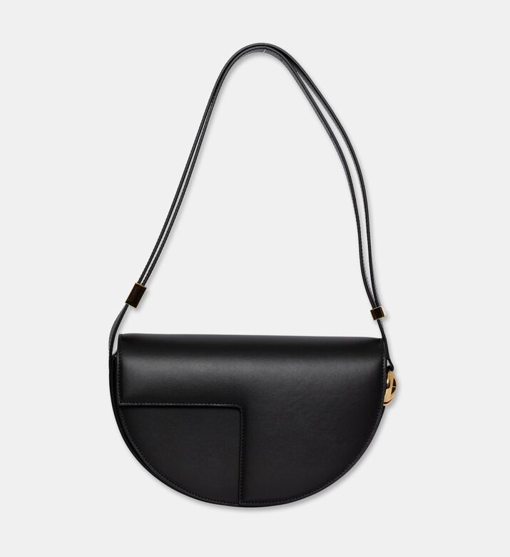 Patou Half-moon Asymmetrical Cut-out Bag, Black, Packshot View