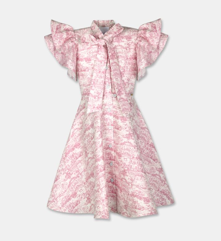 Poca and Poca Button Closure Short-sleeve Dress, Packshot View